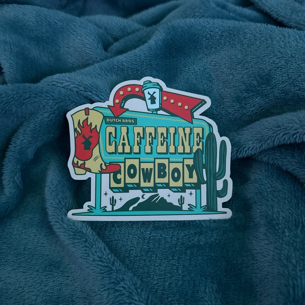 Dutch Bros Teal Order Ahead Sticker